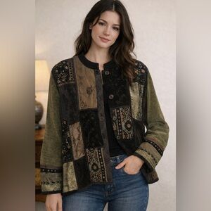 Womens blazer/jacket. Size xl embroidery de…